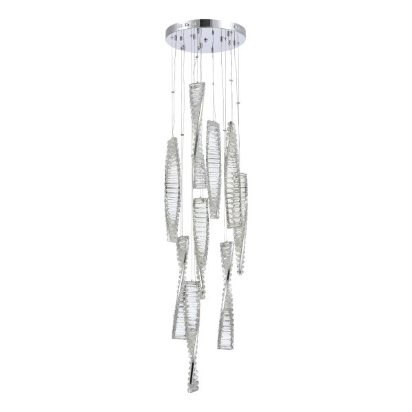 SL6205.103.09 Светильник подвесной ST-Luce Хром/Прозрачный LED 1*99W 4000K ELICA — изображение 3