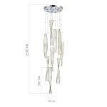 SL6205.103.09 Светильник подвесной ST-Luce Хром/Прозрачный LED 1*99W 4000K ELICA — изображение 5