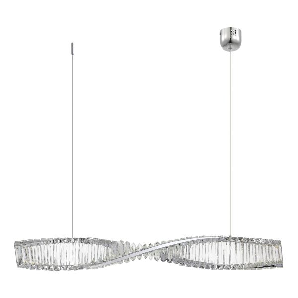 SL6205.113.01 Светильник подвесной ST-Luce Хром/Прозрачный LED 1*21W 4000K ELICA — изображение 3