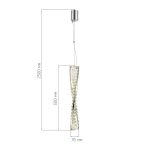 SL6205.303.01 Светильник подвесной ST-Luce Латунь/Прозрачный LED 1*11W 4000K ELICA