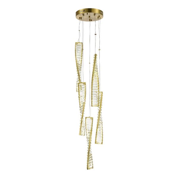 SL6205.303.05 Светильник подвесной ST-Luce Латунь/Прозрачный LED 1*55W 4000K ELICA — изображение 2