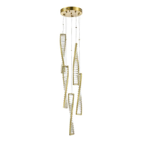 SL6205.303.05 Светильник подвесной ST-Luce Латунь/Прозрачный LED 1*55W 4000K ELICA — изображение 3