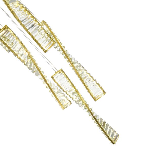 SL6205.303.05 Светильник подвесной ST-Luce Латунь/Прозрачный LED 1*55W 4000K ELICA — изображение 4