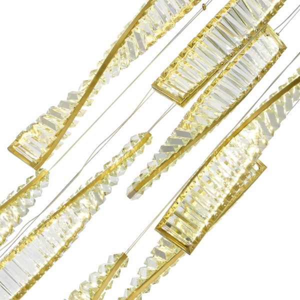 SL6205.303.09 Светильник подвесной ST-Luce Латунь/Прозрачный LED 1*99W 4000K ELICA — изображение 4