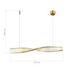 SL6205.313.01 Светильник подвесной ST-Luce Латунь/Прозрачный LED 1*21W 4000K ELICA — изображение 5