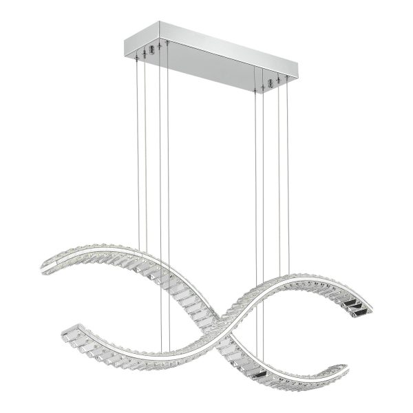 SL6206.103.44 Светильник подвесной ST-Luce Хром/Прозрачный LED 1*44W 3000K ACENO — изображение 2