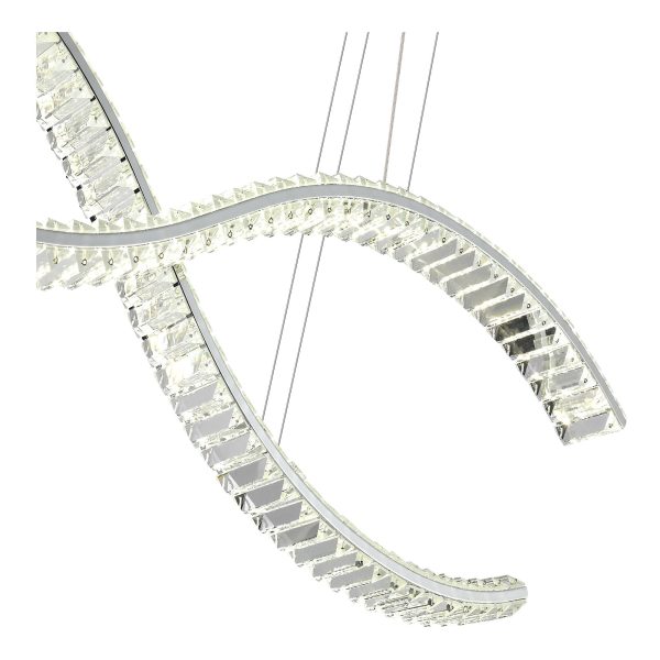 SL6206.103.44 Светильник подвесной ST-Luce Хром/Прозрачный LED 1*44W 3000K ACENO — изображение 3