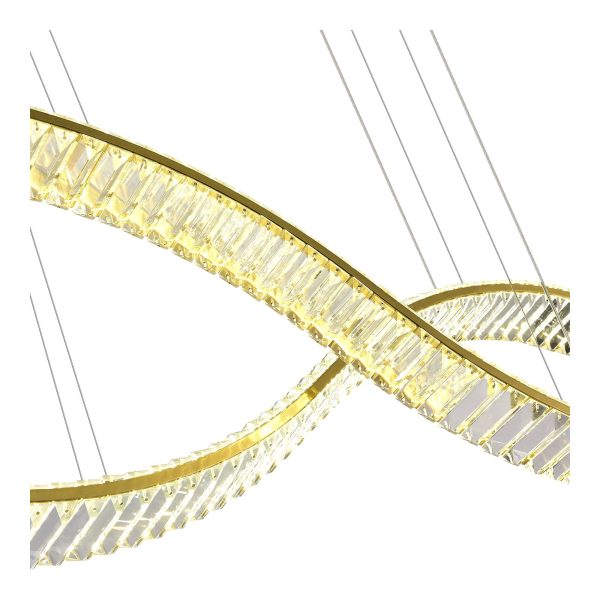 sl6206.303.50-svetilnik-podvesnoj-st-luce-latunprozrachnyj-led-150w-3000k-aceno-2 SL6206.303.50 Светильник подвесной ST-Luce Латунь/Прозрачный LED 1*50W 3000K ACENO — изображение 3