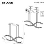SL6206.303.50 Светильник подвесной ST-Luce Латунь/Прозрачный LED 1*50W 3000K ACENO — изображение 5