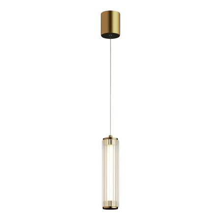 SL6224.303.01 Светильник подвесной ST-Luce Латунь/Прозрачный LED 1*8W 4000K BAMBOO