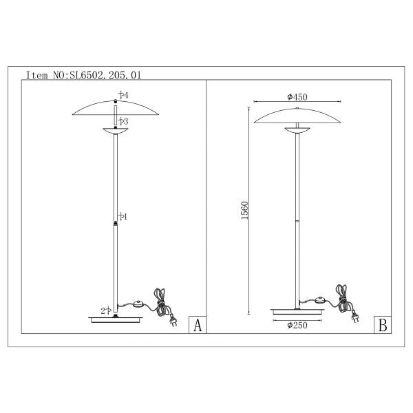 SL6502.205.01 Торшер ST-Luce Золотистый,Черный/Золотистый LED 1*13W 3000K ARMONICO — изображение 5