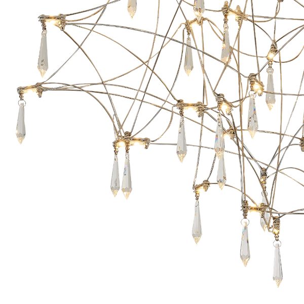 SL6601.102.78 Светильник потолочный ST-Luce Хром/Прозрачный LED 78*0,35W 3000K GRAVETTA — изображение 3