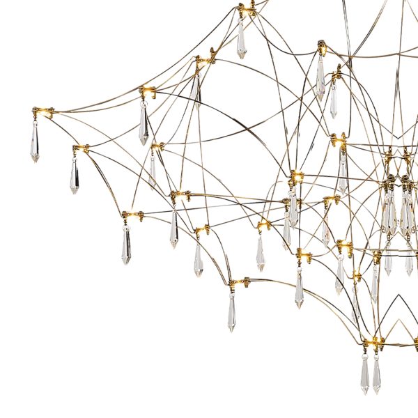 SL6601.213.114 Светильник подвесной ST-Luce Золотистый/Прозрачный LED 114*0,5W 3000K GRAVETTA — изображение 3