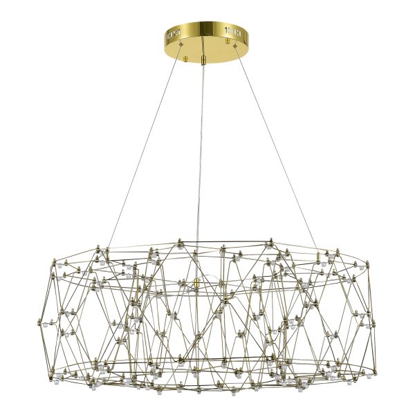 SL6602.203.48 Светильник подвесной ST-Luce Золотистый/Прозрачный LED 1*48W 4000K GRAVETTA — изображение 2