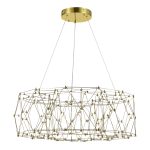 SL6602.203.48 Светильник подвесной ST-Luce Золотистый/Прозрачный LED 1*48W 4000K GRAVETTA
