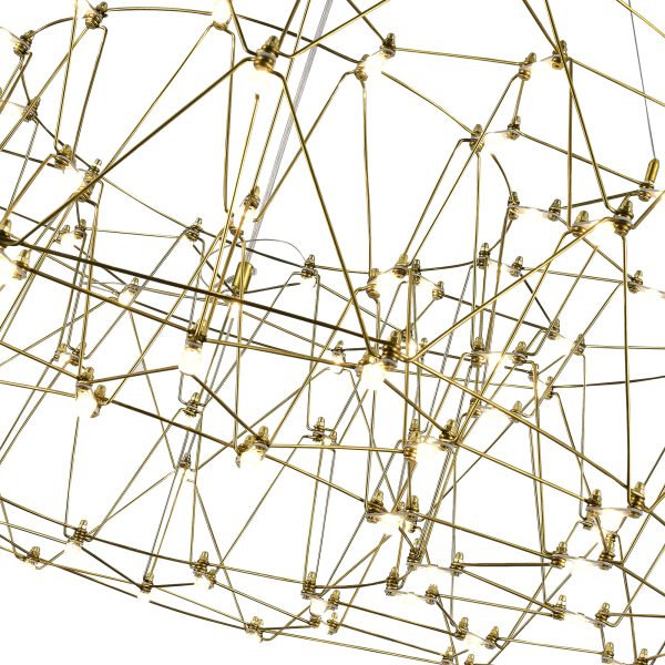 SL6602.203.48 Светильник подвесной ST-Luce Золотистый/Прозрачный LED 1*48W 4000K GRAVETTA — изображение 3