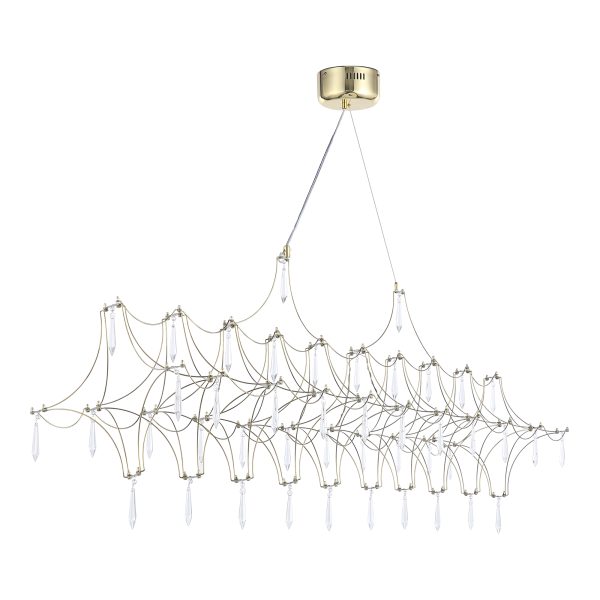 SL6603.203.23 Светильник подвесной ST-Luce Золотистый/Прозрачный LED 1*23W 4000K GRAVETTA — изображение 2