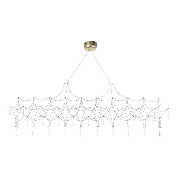 SL6603.203.23 Светильник подвесной ST-Luce Золотистый/Прозрачный LED 1*23W 4000K GRAVETTA — изображение 3