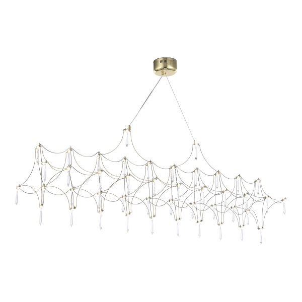 SL6603.203.23 Светильник подвесной ST-Luce Золотистый/Прозрачный LED 1*23W 4000K GRAVETTA — изображение 4