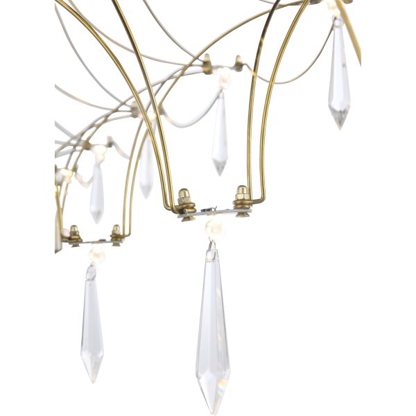 SL6603.203.23 Светильник подвесной ST-Luce Золотистый/Прозрачный LED 1*23W 4000K GRAVETTA — изображение 5