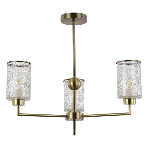 SLE1046-302-03 Светильник потолочный Бронза/Прозрачный E27 3*60W VESTRE — изображение 4