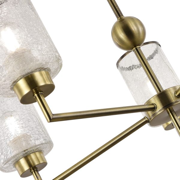 SLE1046-302-05 Светильник потолочный Бронза/Прозрачный E27 5*60W VESTRE — изображение 5