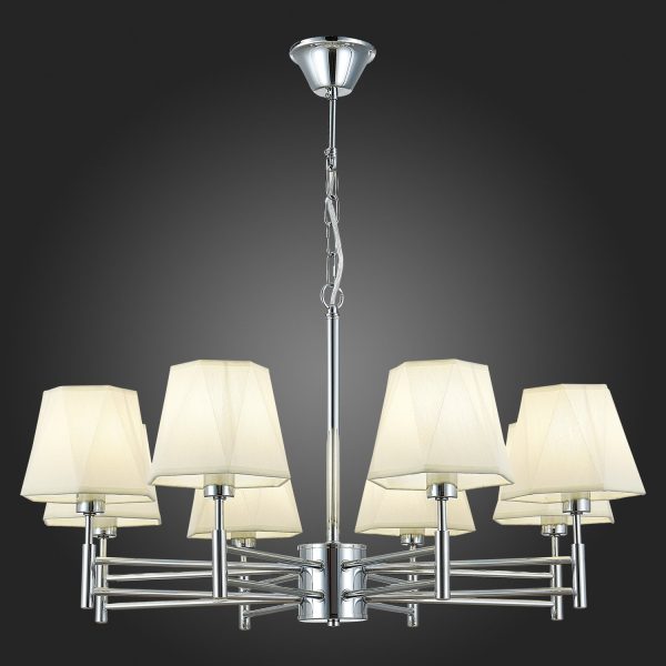 SLE105403-08 Светильник потолочный Хром/Белый E14 8*40W LAGORO — изображение 2