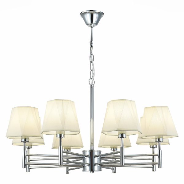 SLE105403-08 Светильник потолочный Хром/Белый E14 8*40W LAGORO — изображение 3