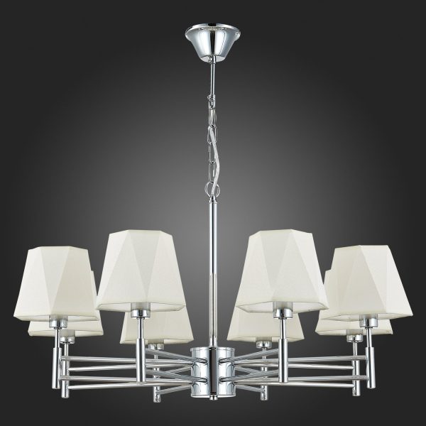 SLE105403-08 Светильник потолочный Хром/Белый E14 8*40W LAGORO — изображение 5