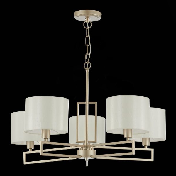 SLE105803-05 Светильник подвесной Матовое золото/Белый E14 5*40W DANAE — изображение 4