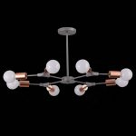 SLE106403-08 Светильник потолочный Серый, Розовое золото E27 8*60W PALARE — изображение 4