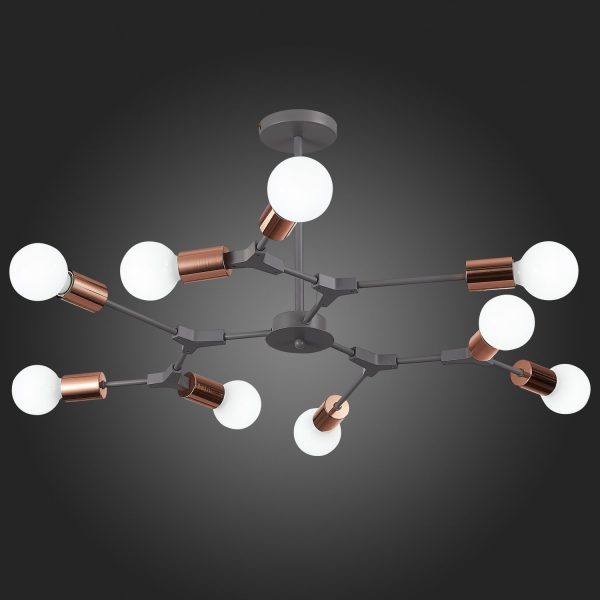 Розовое золото E27 9*60W PALARE