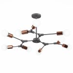 SLE106403-09 Светильник потолочный Серый, Розовое золото E27 9*60W PALARE — изображение 3