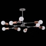 SLE106403-09 Светильник потолочный Серый, Розовое золото E27 9*60W PALARE — изображение 4