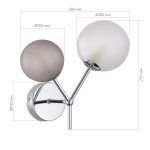 SLE1107-101-02 Светильник настенный Хром/Белый, Серый G9 LED 2*5W 4000K MALTE — изображение 3