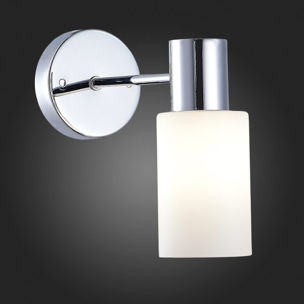 SLE1139-101-01 Светильник настенный Хром/Белый E14 1*60W GESSI — изображение 2