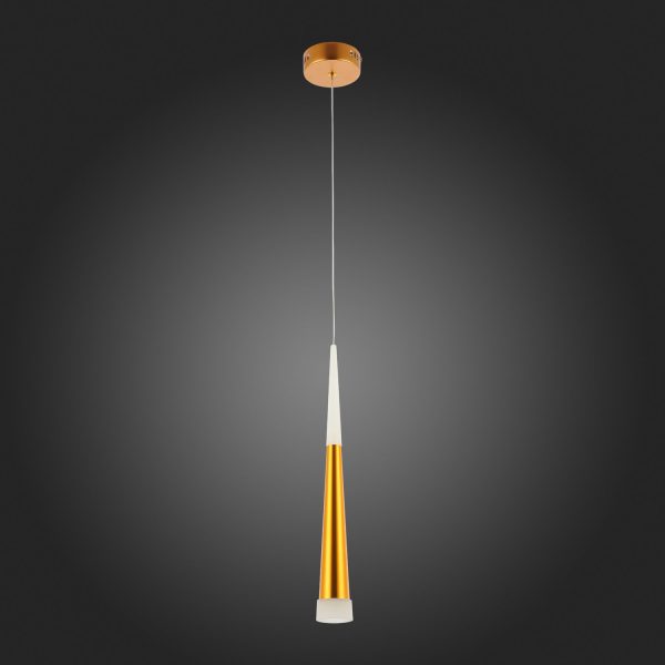 SLE200103-01 Светильник подвесной Золотистый/Золотистый, Белый LED 1*7W 3000K ORPELO — изображение 5