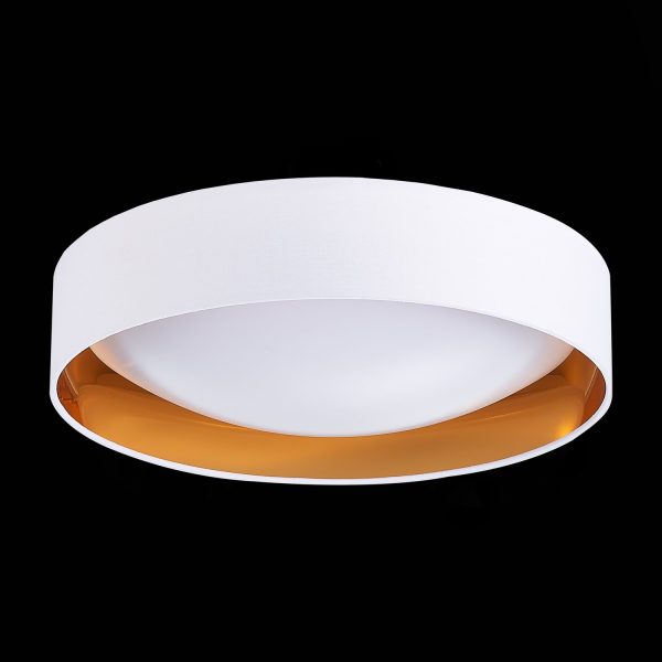 SLE201122-01 Светильник потолочный Белый, Золотистый/Белый LED 1*24W 4000K ORBIO — изображение 4