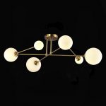 SLE2211-302-06 Светильник потолочный Латунь/Белый G9 LED 6*5W FANTINI