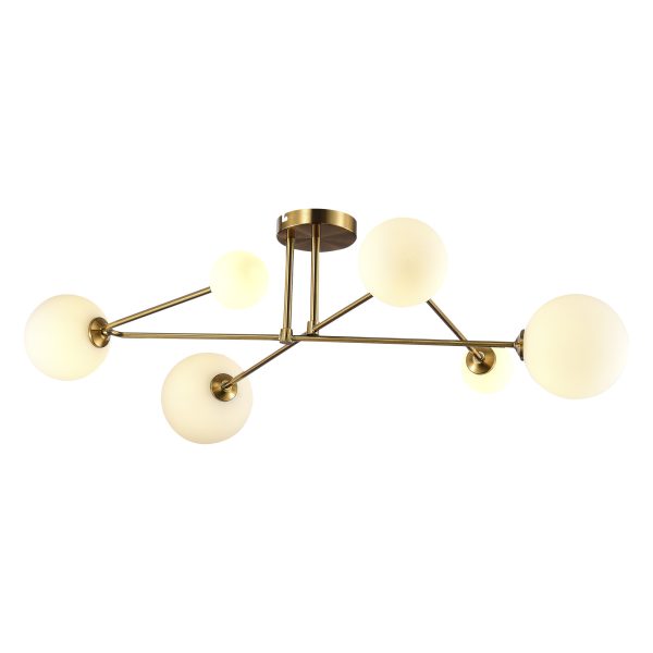 SLE2211-302-06 Светильник потолочный Латунь/Белый G9 LED 6*5W FANTINI — изображение 3