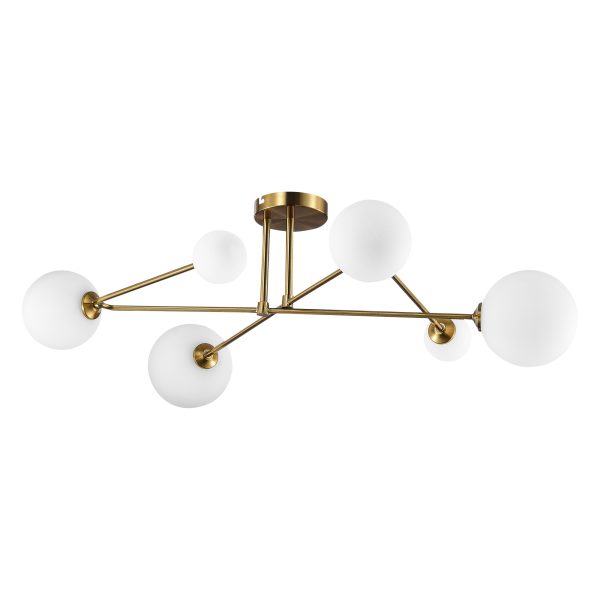 SLE2211-302-06 Светильник потолочный Латунь/Белый G9 LED 6*5W FANTINI — изображение 4
