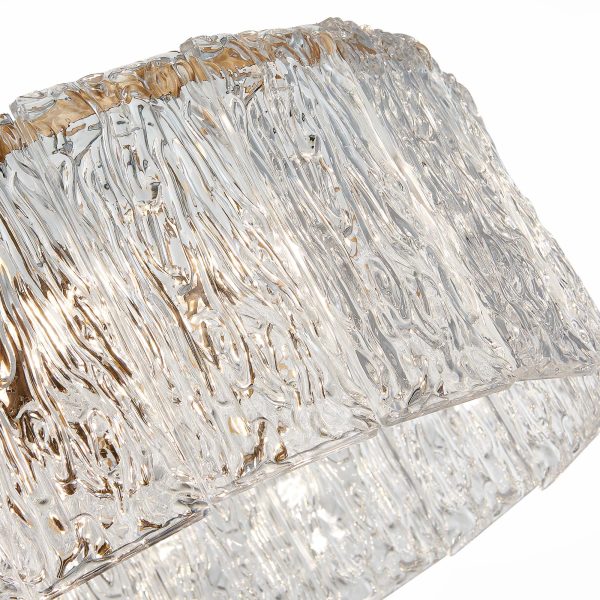 SLE283203-06 Светильник подвесной Золотистый/Прозрачный E27 6*40W RIDA — изображение 5