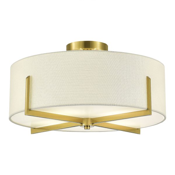 SLE3010-302-04 Светильник потолочный Латунь/Белый E27 4*60W LINTON — изображение 2