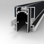 ST003.429.01 Профиль для SKYLINE 48 с демпф. системой в натяжной потолок (ПВХ+ТКАНЬ) ST-Luce Черный SKYLINE 48