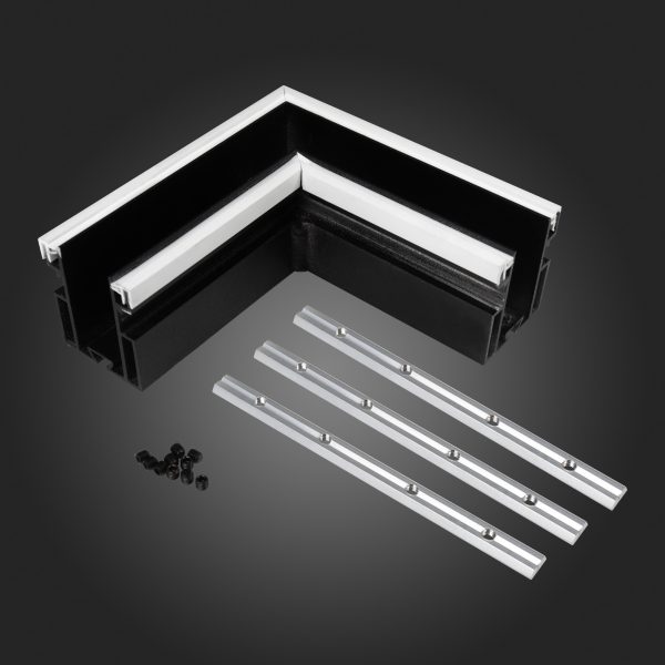 ST003.479.01 Угол-соединитель для профиля SKYLINE 48 с демпф. системой ST-Luce Черный SKYLINE 48 — изображение 2