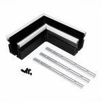 ST003.479.01 Угол-соединитель для профиля SKYLINE 48 с демпф. системой ST-Luce Черный SKYLINE 48 — изображение 3