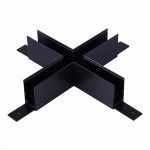ST007.489.00 Коннектор X-образный для подвесного / накладного магнитного  шинопровода ST-Luce Черный SKYLINE 48 — изображение 3