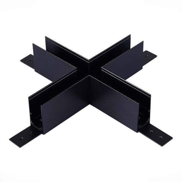 ST007.489.00 Коннектор X-образный для подвесного / накладного магнитного  шинопровода ST-Luce Черный SKYLINE 48 — изображение 3