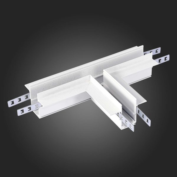 ST007.599.12 Коннектор T-образный для встраиваемого магнитного шинопровода под ГКЛ 12мм ST-Luce Белы SKYLINE 48 — изображение 2