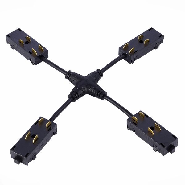 ST015.422.20 X- образный коннектор Skyline 220 ST-Luce Черный SKYLINE 220 — изображение 3